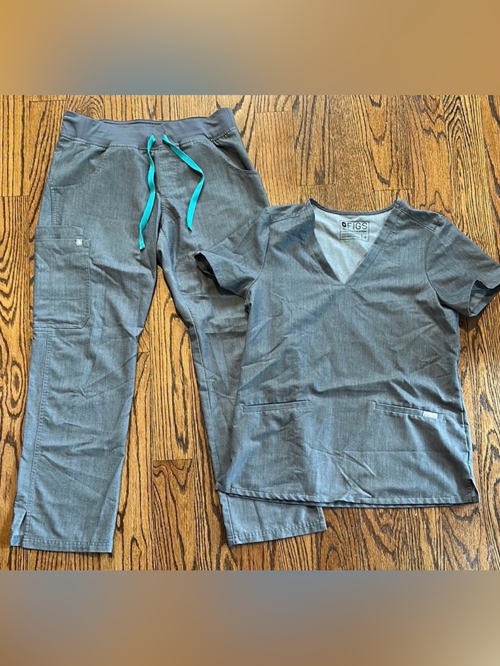 Figs Technical Collection Gray Top